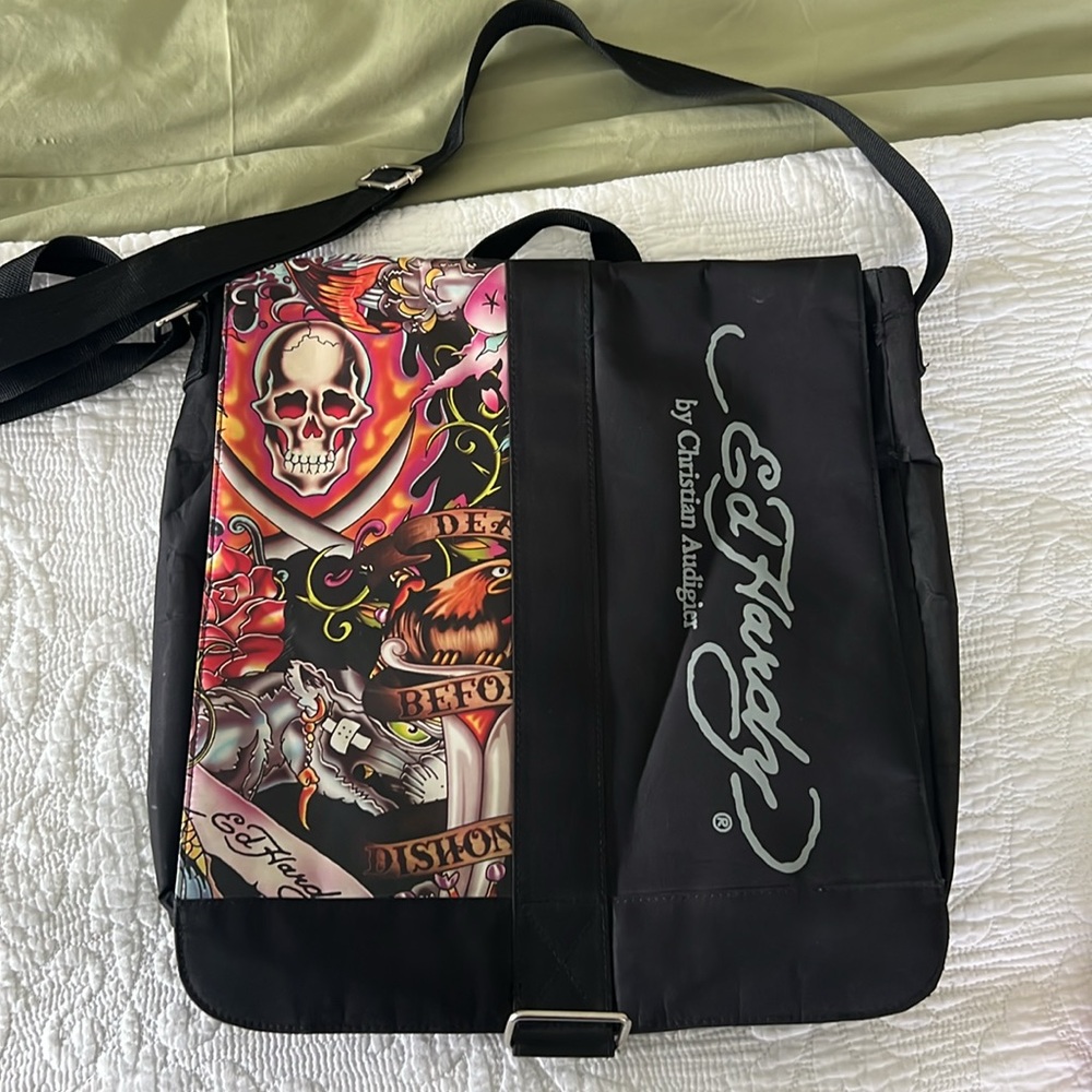 Ed Hardy messenger bag, satchel, crossbody, computer tote